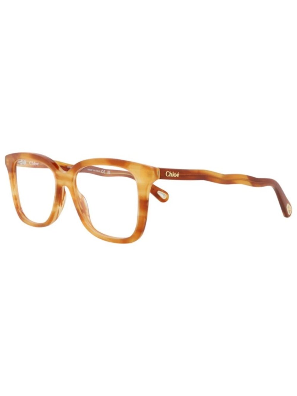 New ChloΓ© Women's Eyeglasses Square Rectangle Bio Acetate Frame Havana Havana